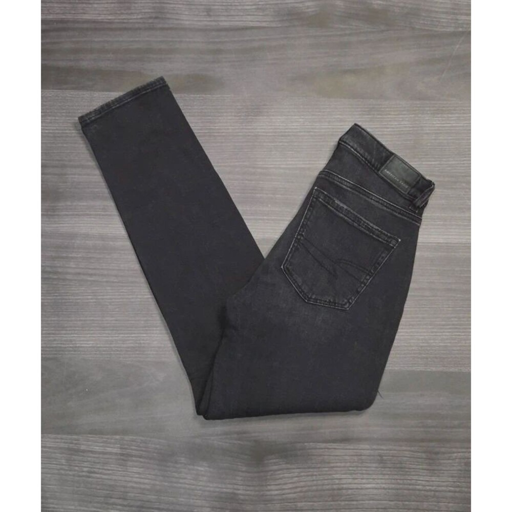 American Eagle Outfitters Women's Black Distressed Jeans Size 00
